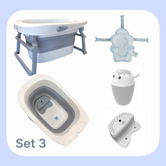 Bath Essentials Set in Gray