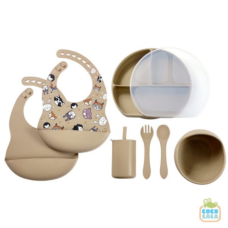 Baby Silicone Feeding Set - Forest Friends