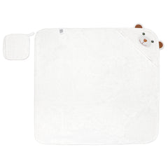 Snuggabear Bamboo Hooded Towel w/ Wash Cloth (Brown) *Personalization Available*