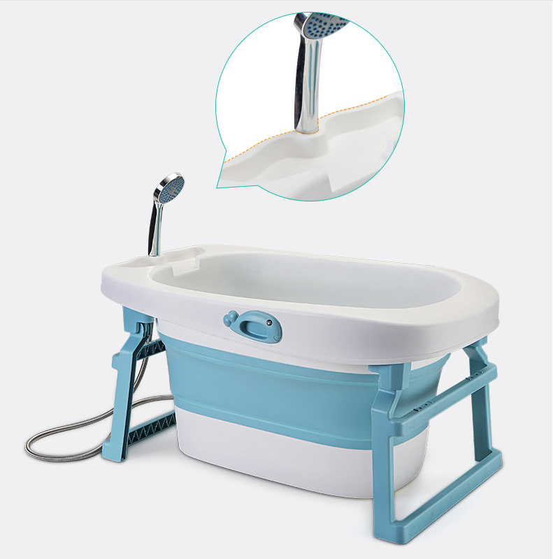 Baby Foldable Bathtub (Blue)