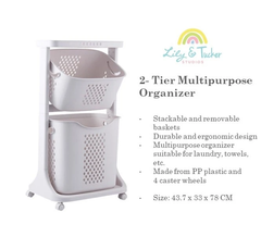 Multipurpose Organizer with wheels by LTS (2 Tier OR 3 Tier)