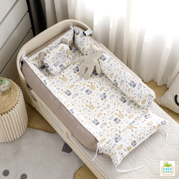 Reversible 3pc Babynest- Into the Forest