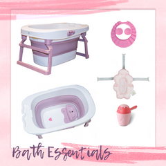 Bath Essentials Set in Pink