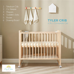 Tyler 6in1 Convertible Crib x Lily and Tucker Studio